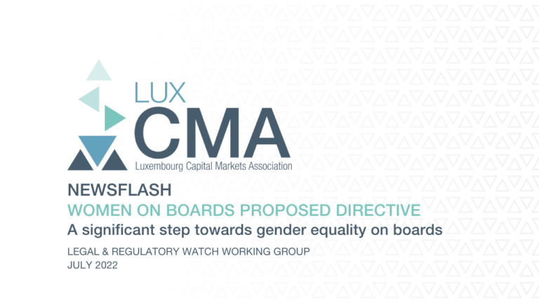Read more about the article Legal & Regulatory Watch I Newsflash I Women on Boards Proposed Directive: A significant Step towards Gender Equality on Boards