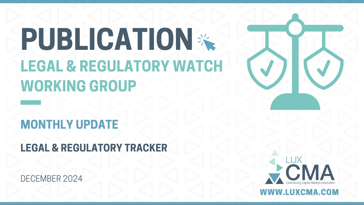 Legal & Regulatory Watch I Tracker I Monthly Update